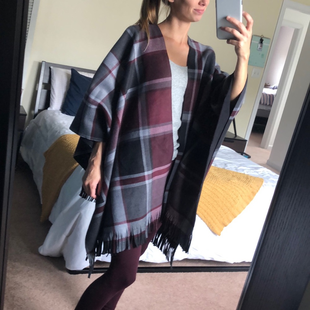 Oversized poncho sweater